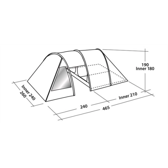 Easy Camp Galaxy 400 - Namiot turystyczny dla czterech osób