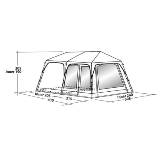 Easy Camp Oak Grove 500 - Namiot rodzinny - dla 5 osób