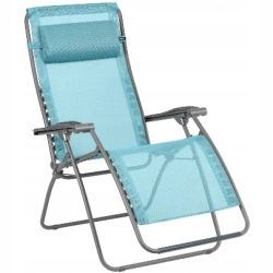 Leżak campingowy fotel relaksacyjny LAFUMA RSXA błękitny