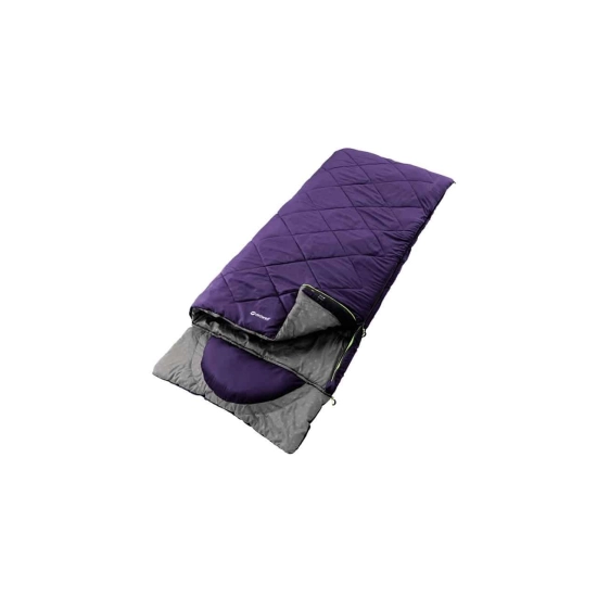 Outwell Contour Lux Purple - Ciepły śpiwór turystyczny kołdra
