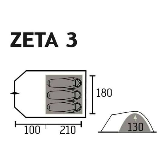 Portal Outdoor Zeta 3 - Namiot turystyczny dla 3 osób