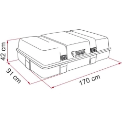 Dachowy Box bagażowy 520 litrów - Ultra-Box 3 Fiamma